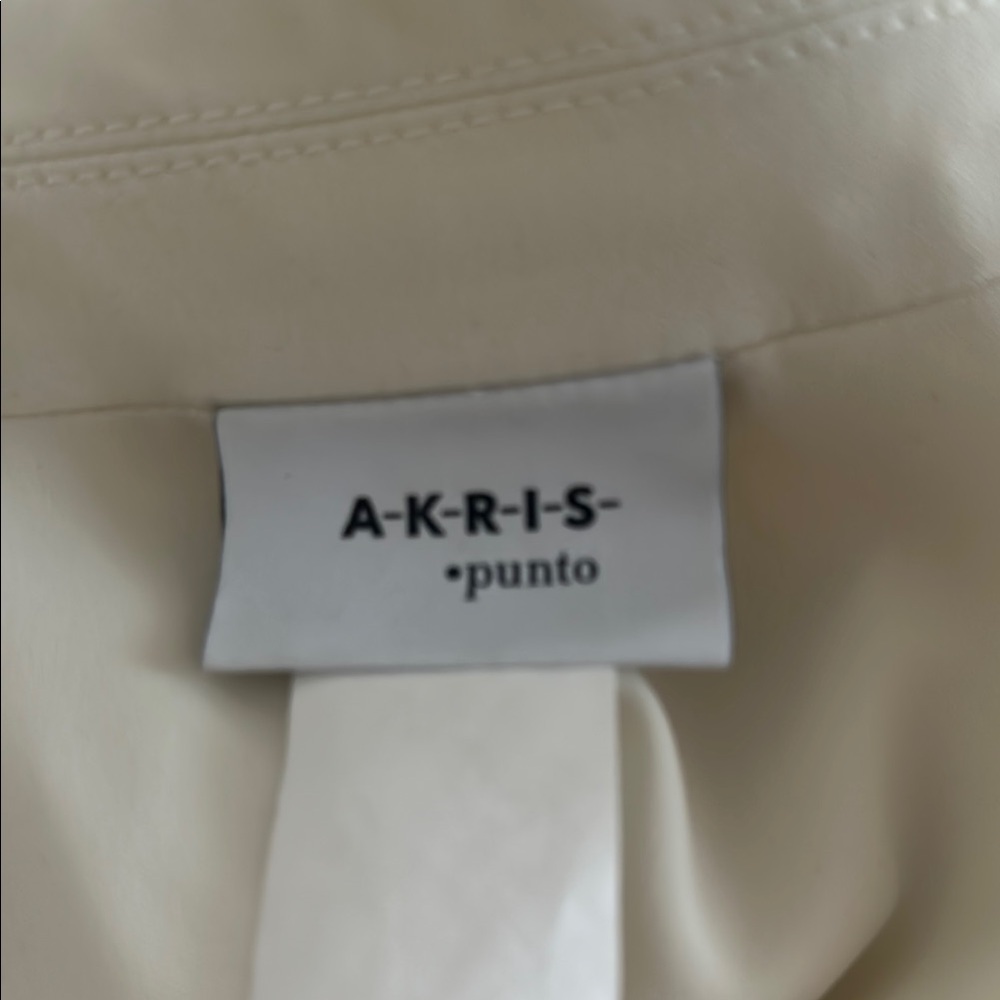 Akris Punto Cream Vest Sophisticated Style - Picture 6 of 8